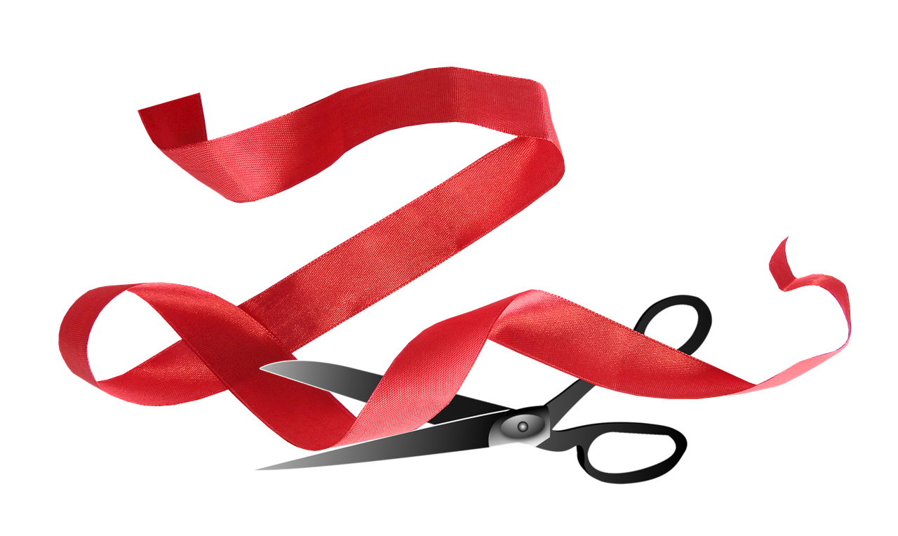 red tape, red ribbon, scissors-6665717.jpg